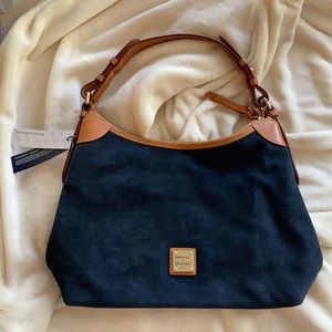 Dooney & Burke Suede Hobo Handbag